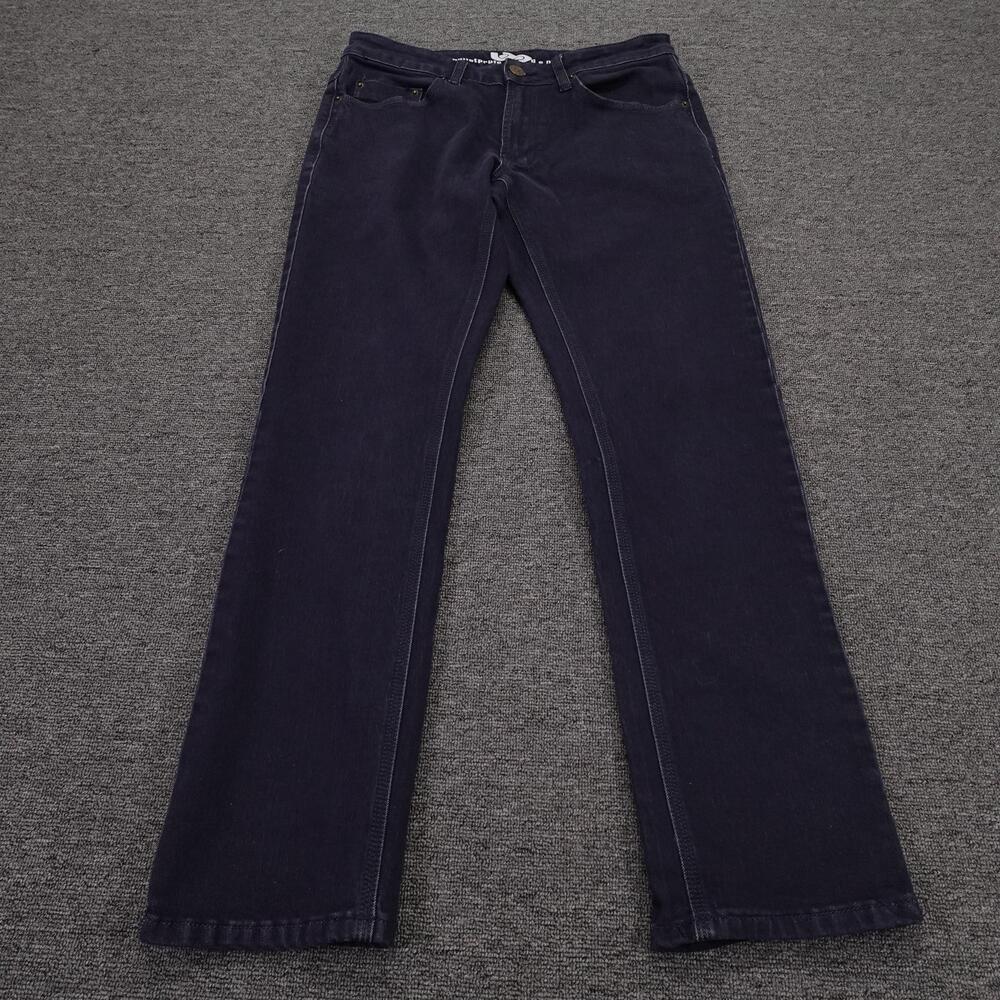 Bulletprufe Jeans Mens 30x30 Blue Dark Wash Straight Leg Stretch Denim Pants